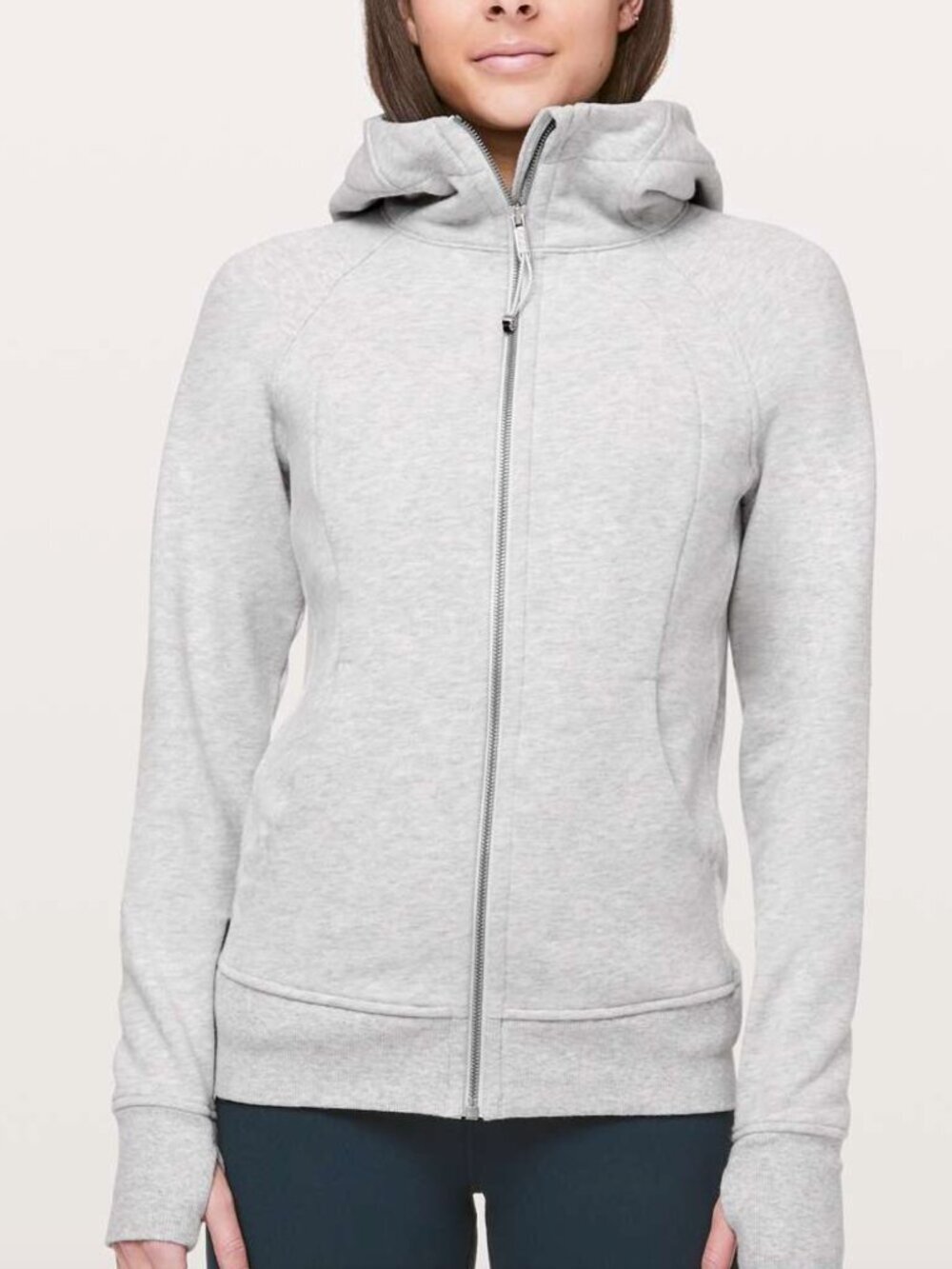 Lululemon Scuba Hoodie Light Cotton Fleece, Heathered Core Ultra Light Grey